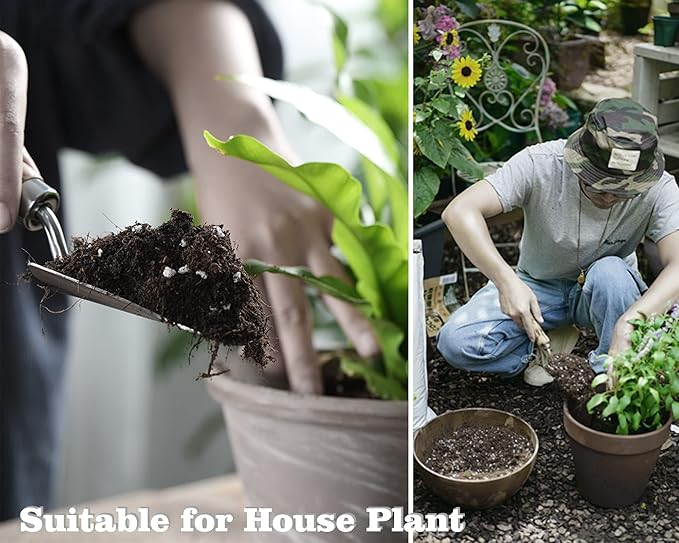 Houseplant Potting Mix 2qt, Fertilized, Perlite Soil for All Types of Indoor House Plants and Tropical Plant