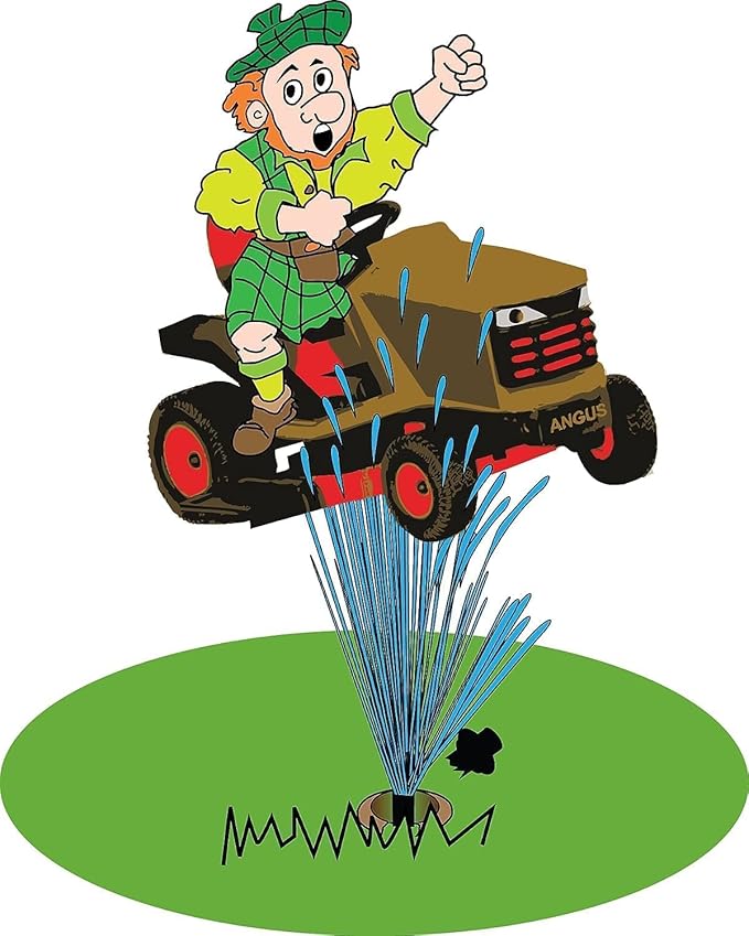 GRASSHOLE - Patented Sprinkler Head Protection Sprinkler Donut, Lawn Sprinkler Guard, Plastic Donuts for Sprinkler Heads (5 Pieces)