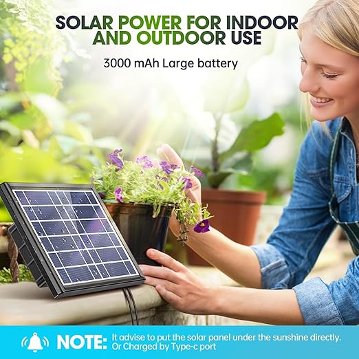 Drip Irrigation System - Skycow Solar & USB Power Automatic Drip Irrigation Kit System 15 Potted Indoor Outdoor Garden Balcony Anti-Siphoning Plant Watering System 25 Timing Mode (Digital Screen)
