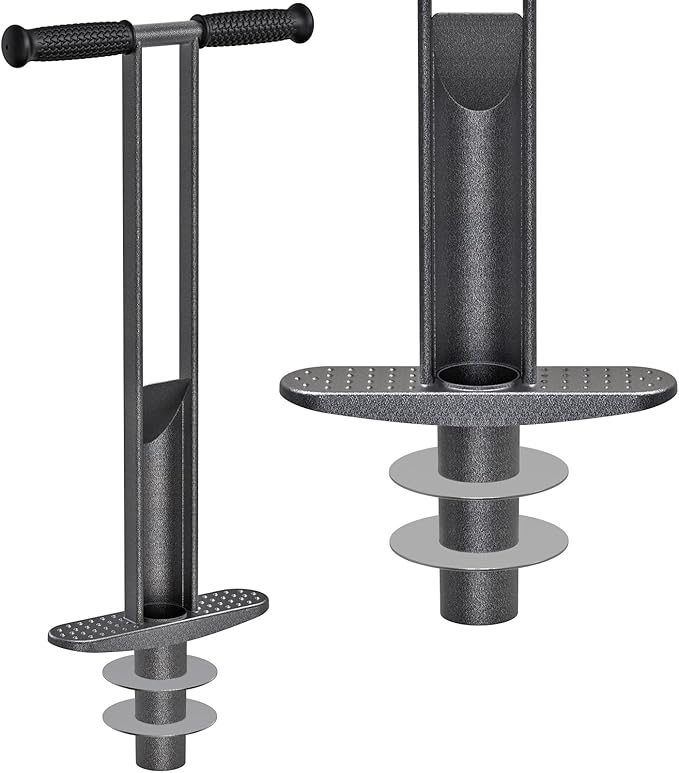 Dolibest Bulb Planter Tool with Soft Rubber Grip, Weeding Tool with Adjustable Depth (2-4-6''), Sod Plugger with Centre Auto Dump Design- The Ultimate Gardening Tool for Planting Bulbs and More