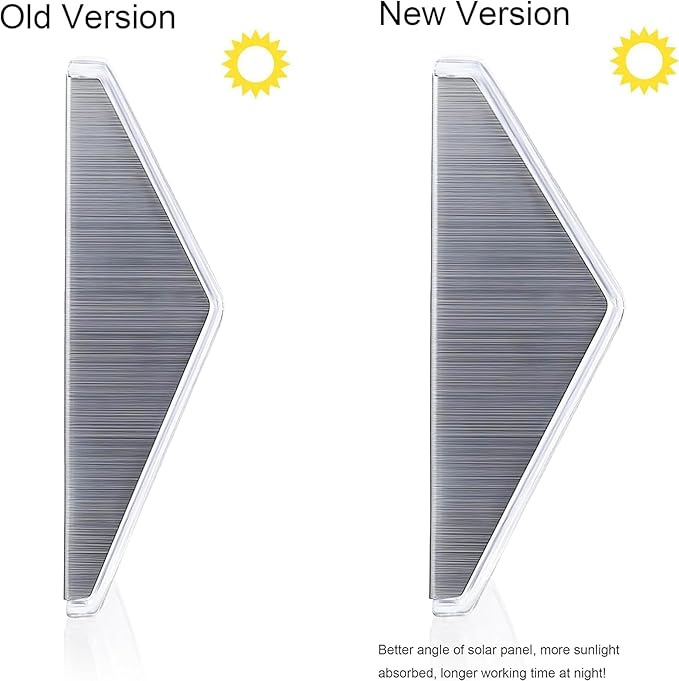 XLUX Solar Powered Lights for Deck Steps Stairs Fences Pathway Path, LED lamp, Outdoor Waterproof, White Light 6 Pack