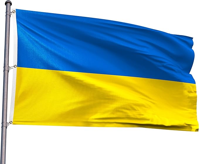 Ukraine Extra Large Flag 6x10FT Giant Ukrainian National Polyester Flag With 3 Grommets For Patriotic Ukrainian Themed Festival Events Party Decoration(Ukraine, 6x10FT)
