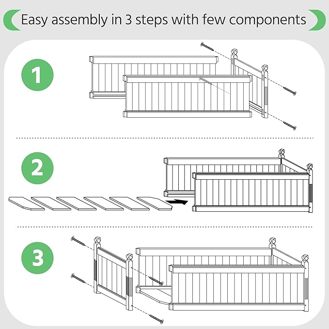 Yaheetech 46″ L × 23.5″ W × 16″ H Wooden Raised Garden Bed, Horticulture Wood Rectangular Garden Planter Outdoor, Raised Planter Box for Yard/Greenhouse/Vegetable/Flower/Herbs, Light Brown, 2pcs