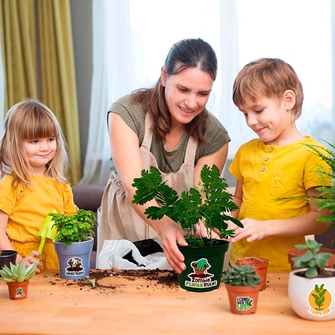 Zombie Plant Seed Packets Bulk Party Pack (10) Plus 10 Free Zombie Plant Stickers Sheets of 10 Stickers Share Your Love of The Zombie Plant.. Grow The Entertaining Plant That Plays Dead When Touched