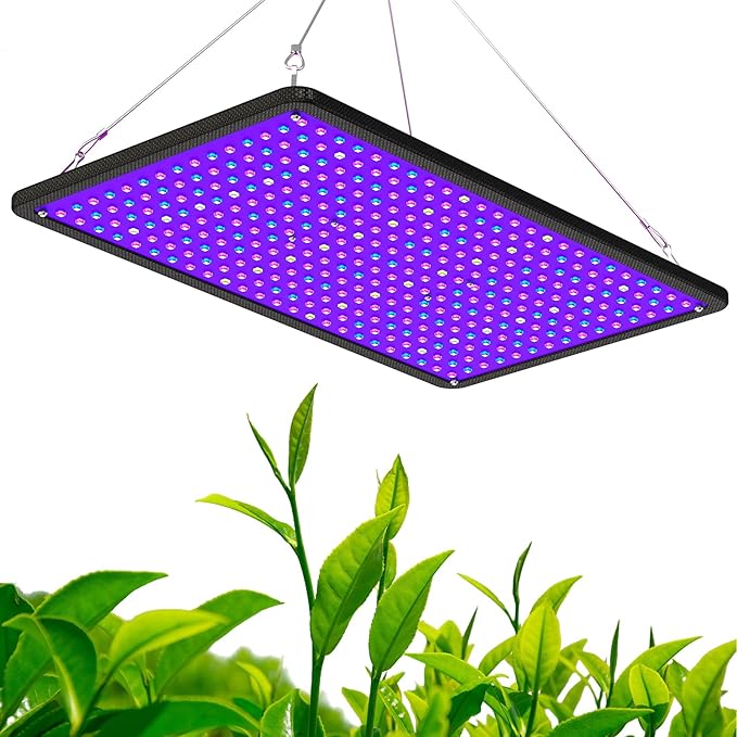 1000W LED Grow Light, Full Spectrum Plant Light, UV-IR Included Hanging Grow Lights for Indoor Plants Seedling Hydroponic Plants Veg Flower Growing Lamps for 3x3/2x2 Grow Tent (Actual Power 100±5W)