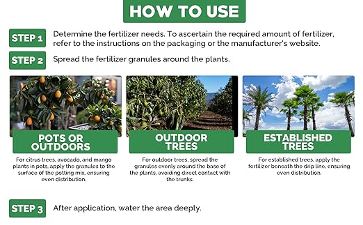 6-4-6 Avocado & Citrus Tree Fertilizer for Indoor Plants & Outdoor Plants | Quick-Release Nitrogen Fertilizer : Orange, Lime, Avocado & Lemon Tree Fertilizer - Citrus Fertilizer (3 Quarts)