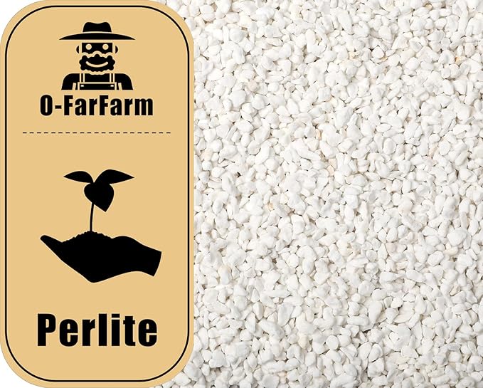 Chunky Perlite Bulk 5Qt, Horticultural Pearlite Coarse Perlite for Plants Indoor, Additive Conditioner Mix, Improve Drainage and Ventilation, Help Root Growth(4-8mm)