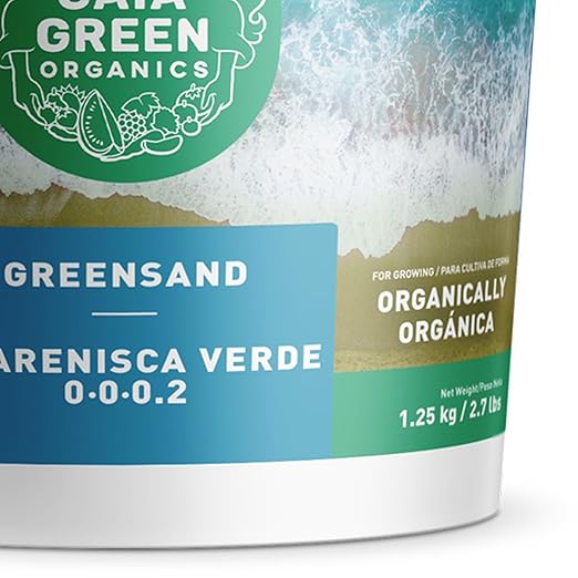 GAIA GREEN 1.25 Kilogram Greensand Plant Enhancer for Lawn, Household Plants, Golf Courses, Greenhouses, Urban Gardens and Nurseries