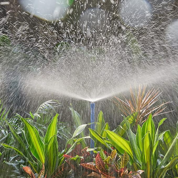 10 Pcs Garden Irrigation Misting Nozzles 1/2" Adjustable Garden Lawn Watering 360° Misting Sprinkler Heads Micro Irrigation Sprayer For Garden Irrigation System