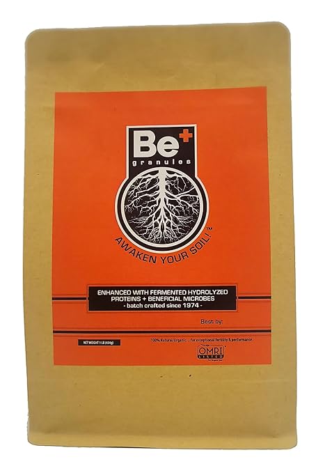 1 lb (454 g) Be+ Granular Bio-Fertilizer +Amino Acids +Beneficial Microbes