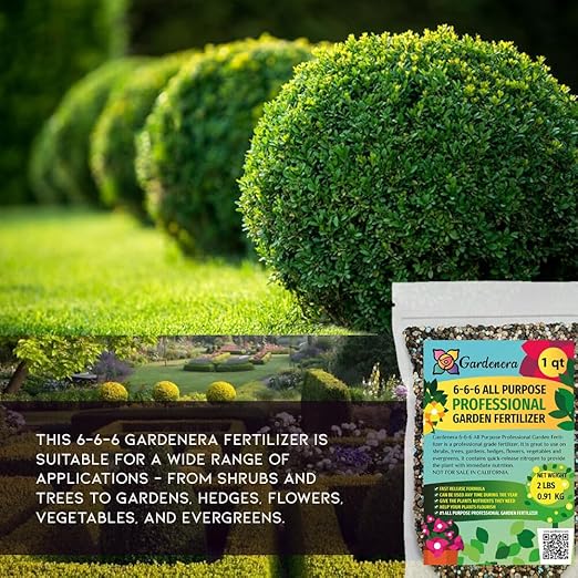 Premium All Purpose Garden Fertilizer (6-6-6) by Gardenera - Elevate Your Plant Care with Expert Nutrition - 2 QUARTS