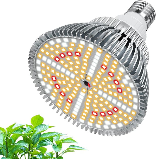 LED Grow Light Bulbs for Indoor Plants Full Spectrum, 320W Equivalent Plant Light Bulb, 4000K Plant Grow Light Bulb, Grow Bulb for E26 Regular Fixtures, Pack 1