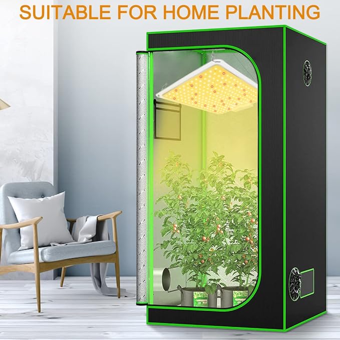 LED Grow Light, SP1000 Sunlike Full Spectrum Dimmable Plant Lights with Thermometer Hygrometer, Growing Lamps for Indoor Plants Seedlings Veg Bloom 2x2/3x3 Ft Coverage