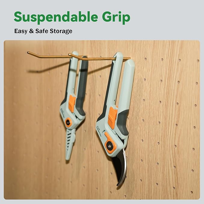 PrunePro Pruning Shears for Gardening Professional Bypass Hand Pruner Up to 1 Inch Cut Capacity Sharp Stainless Steel Blade Garden Scissors Plant Flower Garden Clipper 1 Pack