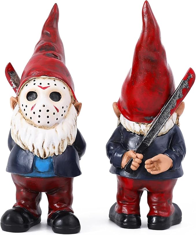 Garden Gnomes Horror Decor Bookshelf Decor Indoor Halloween Decorations Table Decor