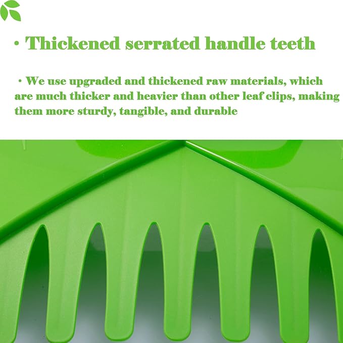 Eastrans 1set Leaf Scoops and Hand Rakes,Leaf Claws for Picking up Leaves,Grass Clippings and Lawn Debris,Light Green,2pcs