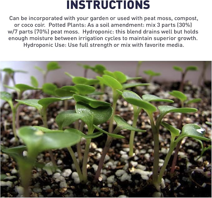 EasyGo Product Harvest Hero Perlite w/Silica for Potting Soil Mix, Root Cuttings, Containers and Hydroponic Growing - Medium Grade - 3 Cubic Foot – 20 Pounds