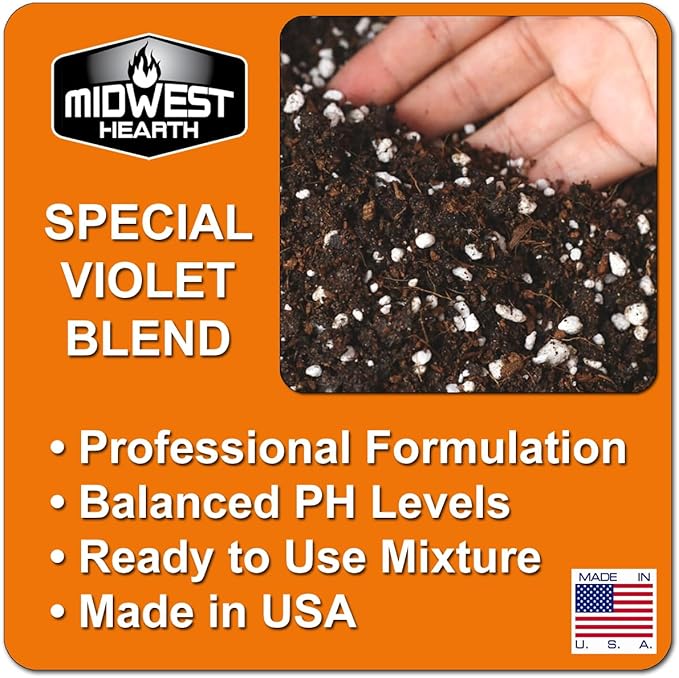 African Violet Natural Potting Soil Mix (Made in USA) (8 Dry Quarts)