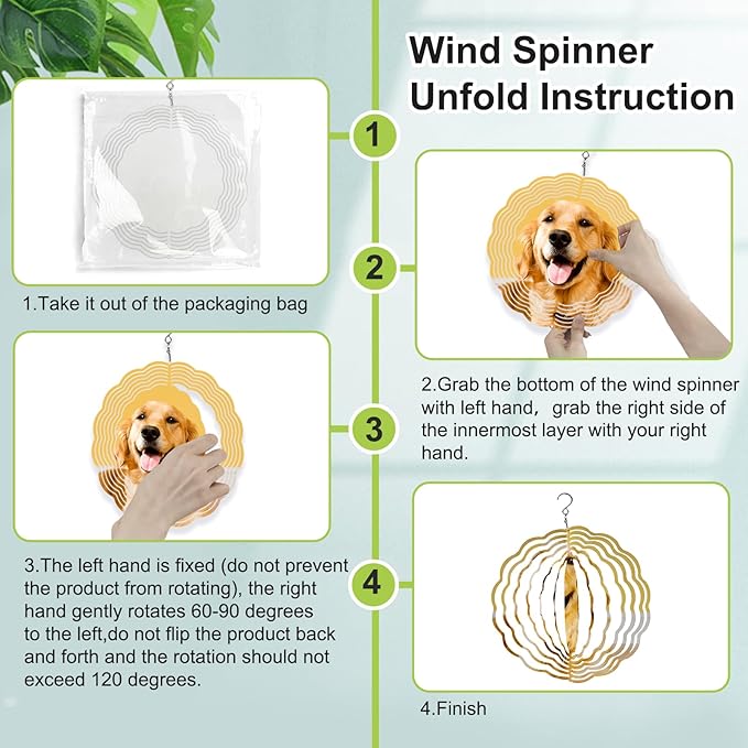 10 Pack Sublimation Wind Spinner Blanks 10 Inch,3D Wind Spinners Sublimation Blanks Products Bulk Aluminum Metal Sublimation Blank Wind Spinner for DIY Gift Indoor Outdoor Decoration