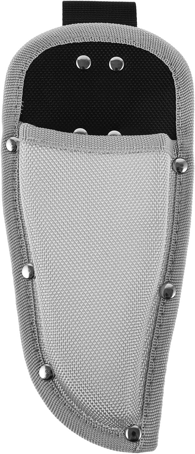 Pruning Shears Hanging Pouch PU Leather Pliers Pruner Holder Sheaths Pouch Holder Tool Pouch for Garden Pruning Pliers Shears Scissor, Grey