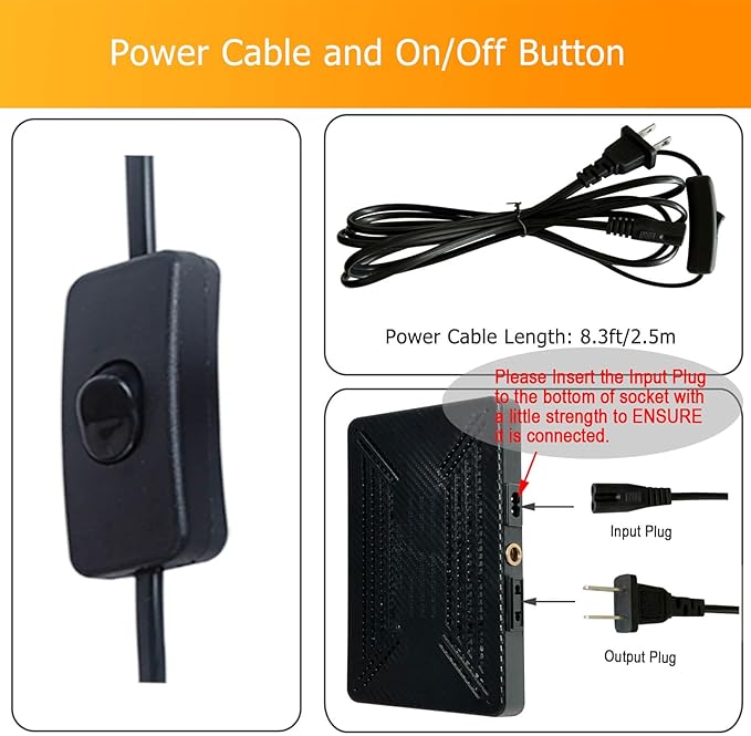 FECiDA Grow Lights for Indoor Plants with Stand, UV-IR Full Spectrum LED Standing Plant Grow Light, 2000 Lumen Houseplant Growing Floor Lamp with On/Off Switch, Daisy Chain Function