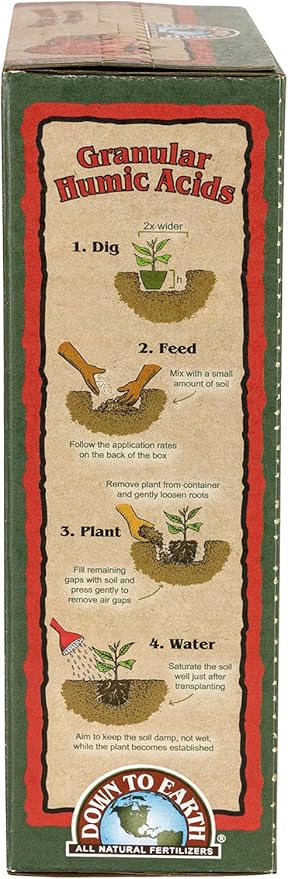 Down to Earth Organic Granular Humic Acids Fertilizer Mix, 1 lb