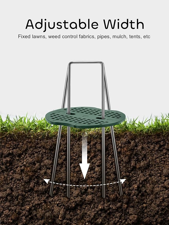 GROWNEER 50 Pack Galvanized Landscape Staples 6 inch 11 Gauge Garden Staples and 50 Pack Gasket U-Shaped Tent Stakes SOD Pins Yard Stakes for Securing Weed Fabric Barrier Ground Cover Fence