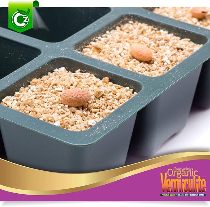 Coarse Vermiculite - Made in USA for All Indoor/Outdoor Plants & Flower Gardens - Horticultural Soil Amendment Additive Conditioner Grow Media for Hydroponics, Mushroom Cultivation and more!