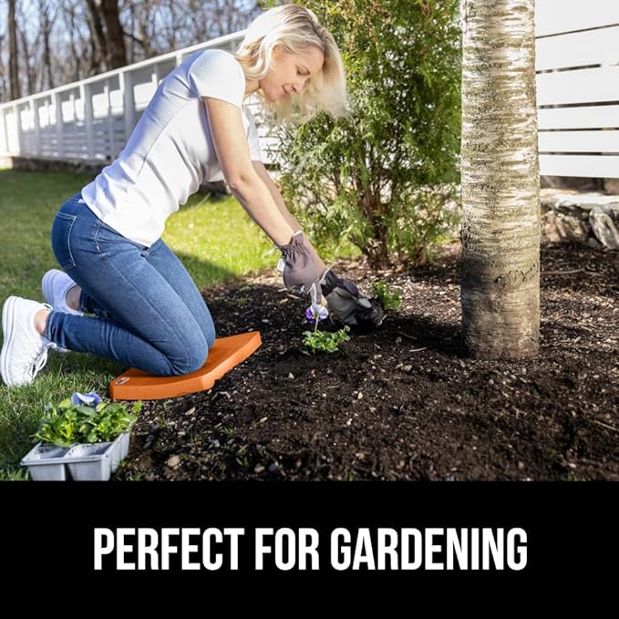 Gorilla Grip Extra Thick Kneeling Pad, Supportive Soft Foam Cushioning for Knee, Water Resistant Construction for Gardening, Bathing Baby, Workout Supplies, Lightweight, Garden Work Gifts