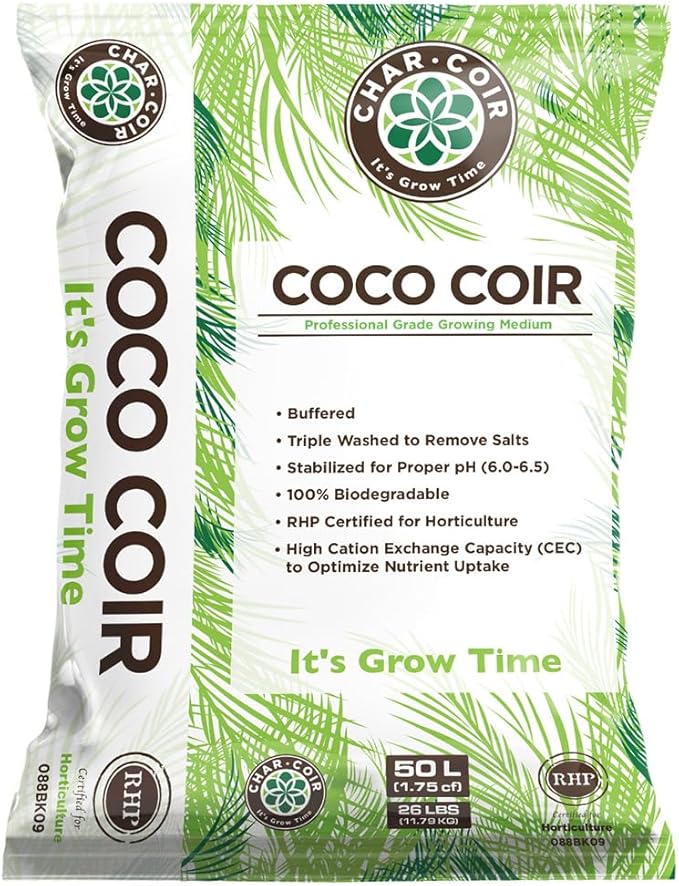 100% RHP Coco Coir, 50L/1.75 cuft Bag