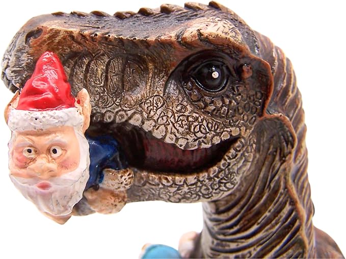Wowser Gnome Statue: Funny Garden Figurine - Unique Home & Outdoor Decor (T-Rex), Gnome Decoration for Yard