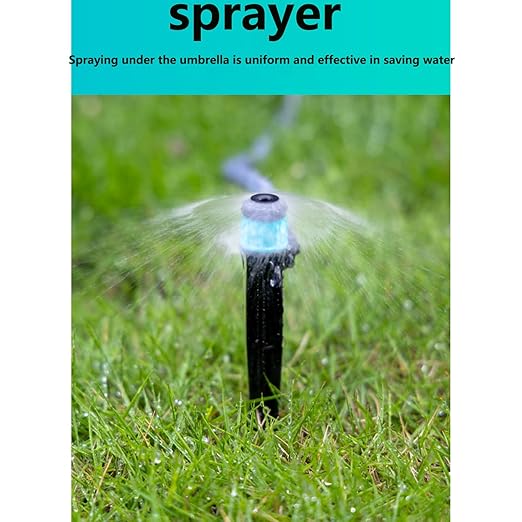 30Pcs Push-Fit Drip Irrigation Launcher,Adjustable 360-Degree Dropper Injector,1/4 inch Tube, Irrigation Drip Irrigation System Assembly for Garden Irrigation Systems