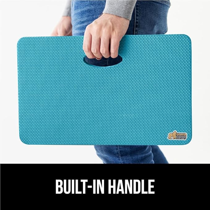Gorilla Grip Extra Thick Kneeling Pad, Supportive Soft Foam Cushioning for Knee, Water Resistant Construction for Gardening, Bathing Baby, Workout Supplies, Lightweight, Garden Work Gifts