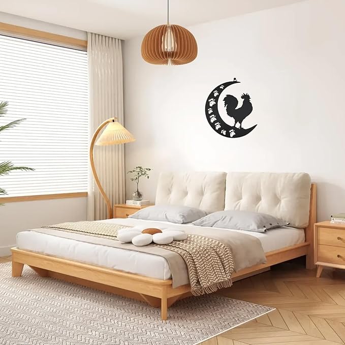 Rooster Metal Wall Art Outdoor Decor-12 Farmhouse Wall Decor Animal Cock Wall Hanging Decor Silhouette Wall Art for Farmhouse Kitchen Home Garden Wall Decoration