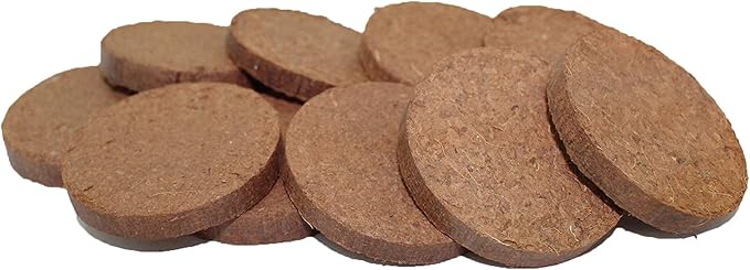 Coco Coir Discs (35mm 50-Pack) - Organic Coconut Coir Seed Starting Discs - Coconut Fiber Seedling Soil for House Plants, Potting Soil, & Indoor Plants - Organic Coco Coir for Plants & Potting Mix