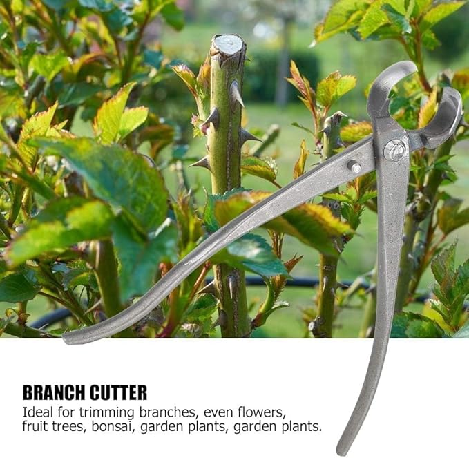 Bonsai Cutters, 8.5inch Concave Cutter Bonsai Tools Stainless Steel Bonsai Tree Knob Cutter Gardening Concave Pruner Tree Branch Cutter Long Reach Bonsai Tools