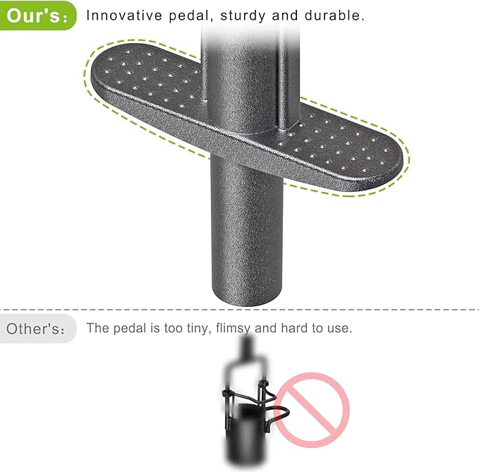 Dolibest Bulb Planter Tool with Soft Rubber Grip, Weeding Tool with Adjustable Depth (2-4-6''), Sod Plugger with Centre Auto Dump Design- The Ultimate Gardening Tool for Planting Bulbs and More