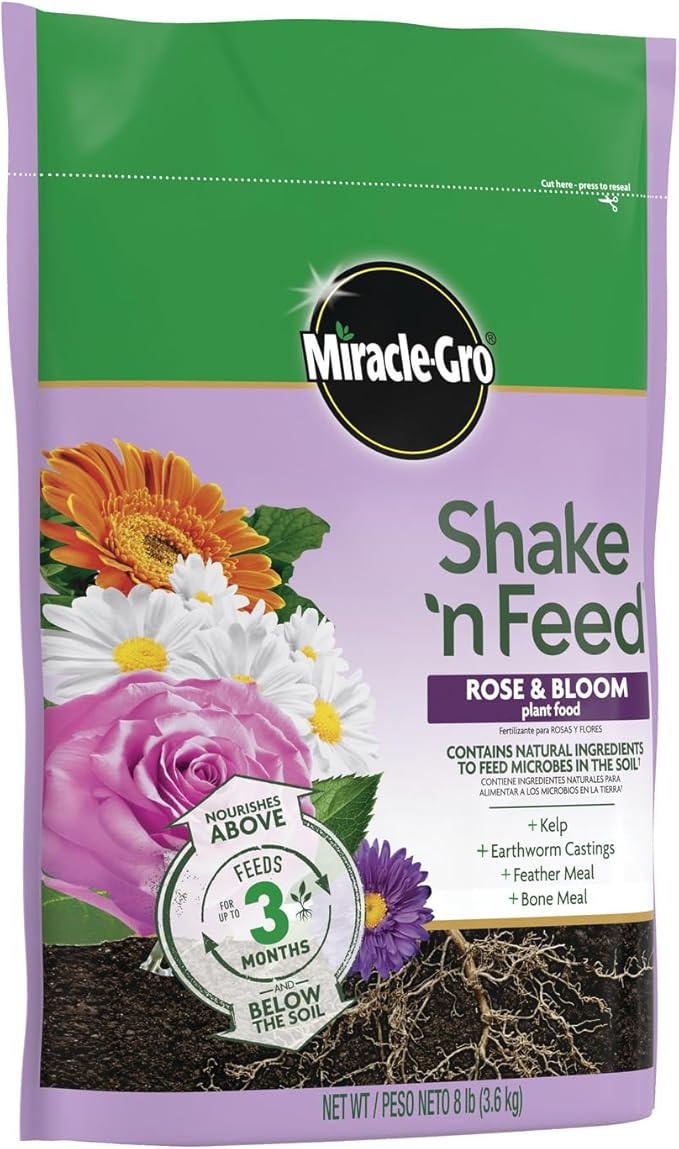 Miracle-Gro Shake 'N Feed Rose & Bloom Plant Food, 8 lb.