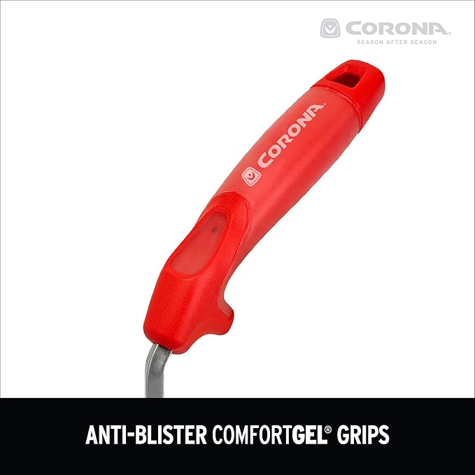 Corona Tools CT 3374 Premium Stainless Steel ComfortGEL Gardening Fork, Red