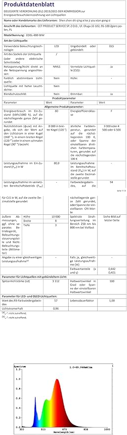 32.8ft(10M) DC 24V Blue COB LED Strip Light IP65 Waterproof 3840LEDs Uniform Glow Dotless Flexible LED Tape Lights for DIY Garden Backyard Hallways Stairs Decoration(No Power Supply)