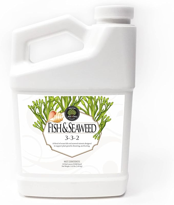 Fish and Seaweed Liquid Fertilizer, 32-ounce Bottle