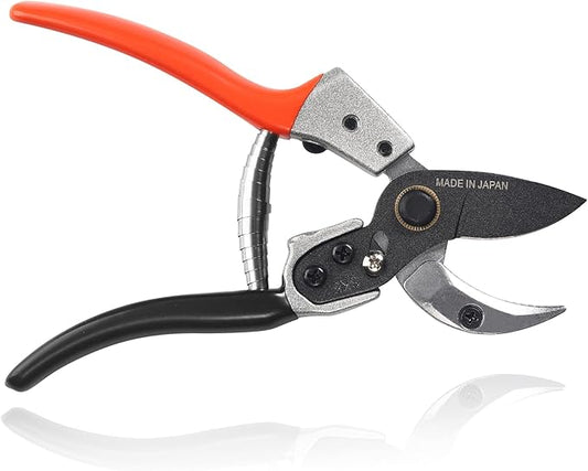 Anvil Pruning Shears [Made in Japan] Professional 8 Inch Heavy Duty Garden Shears Secateurs with Ergonomic Handle, Hand Pruners Gardening Hedge Trimmer Branch Clippers for Plants