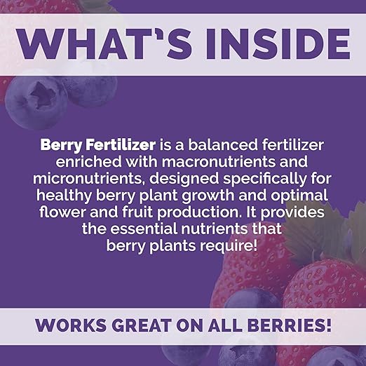 Bloom City's Organic Berry Best - Blueberry Fertilizer & Strawberry Fertilizer - Berry Fertilizer Organic, Gallon (128 oz)