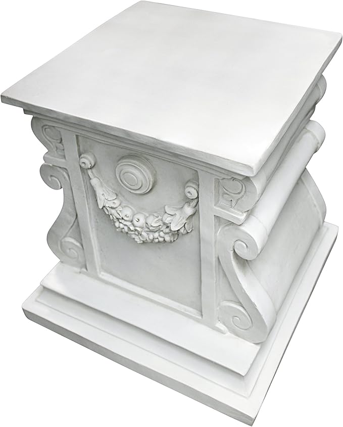 Design Toscano NG314100 Statuary Garden Base Riser, Large, Classic Plinth