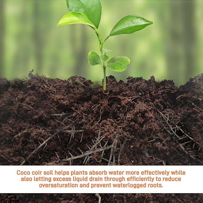 3-Pack Coco Coir Bricks, Premium Organic Peat Moss Mix for Plants, Low EC & pH Balance, Fiber Coconut Husk. Ideal for Gardening, Potting Soil & Substrate