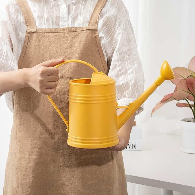 Watering Can for Indoor Plants, Plastic Flower Watering Can with Detachable Sprinkler Head, Indoor Watering Can for House Plants, Flowers 68oz 1/2 Gallon