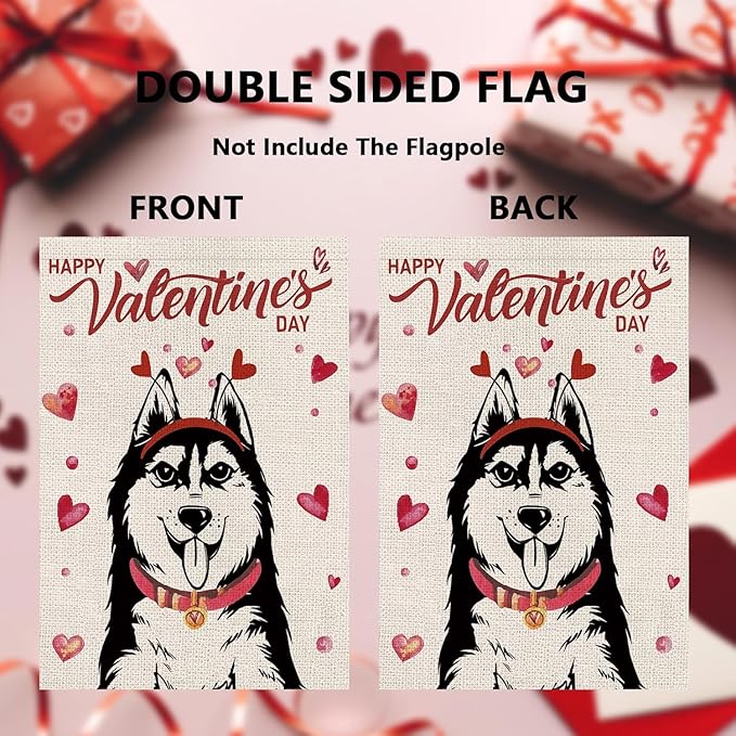 Seasonal Garden Flags Husky Double Sided Flags Set of 11 Holiday Farmhouse Indoor Outdoor Yard Lawn Christmas Gifts Decorations 12.5x18 Inch