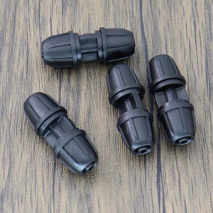 1/4 Inch Barbed Coupling Connectors 10PCS Drip Irrigation Coupler Connector Fittings