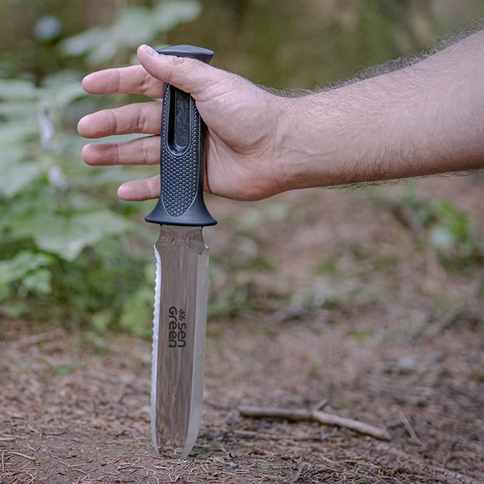 Hori Digging Knife - 7.5 Inches, with Leather Sheath