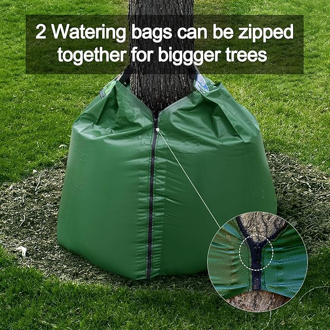 20 Gallon Tree Watering Bags, Reusable, Heavy Duty, Slow Release Water Bags for Trees, Premium PVC Tree Drip Irrigation Bags